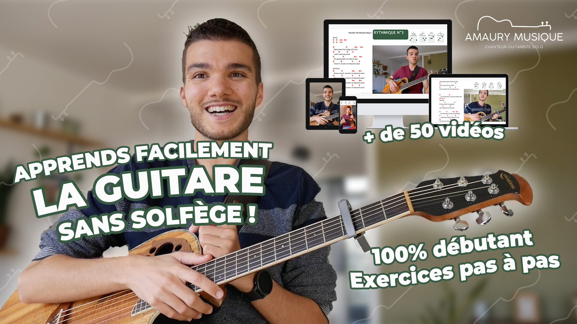 formation guitare débutant amaury musique